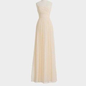 NWT-00P-J.Crew Wedding Bridesmaid Arabelle long dress in silk chiffon